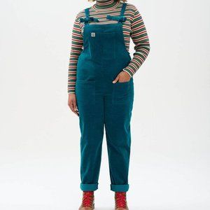 Lucy & Yak Original Corduroy Dungarees Teal
